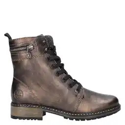 Wehkamp Rieker leren veterboots brons aanbieding