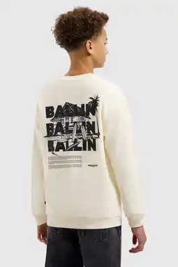 Wehkamp Ballin sweater met backprint ecru aanbieding