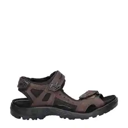 Wehkamp Ecco nubuck sandalen donkerbruin aanbieding