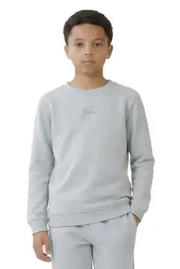 Wehkamp Malelions sweater met backprint grijsblauw aanbieding
