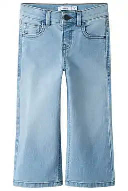 Wehkamp NAME IT MINI wide leg jeans light blue denim aanbieding