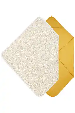 Wehkamp Meyco badcape - Basic jersey Cheetah Honey Gold (set van 2) aanbieding