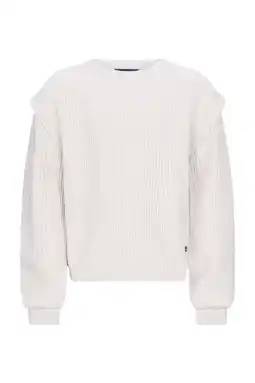 Wehkamp Retour Jeans trui grijs grof gebreid aanbieding