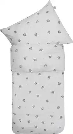 Wehkamp Witlof for kids Tuck-Inn dekbedovertrek kinderbed Little Charm ecru/grijs aanbieding