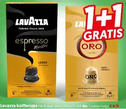 Dekamarkt Lavazza koffiecups aanbieding