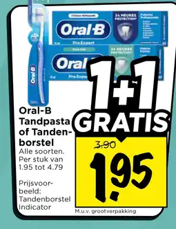 Vomar Voordeelmarkt Oral-B Tandpasta of Tanden- borstel aanbieding