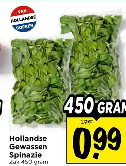Vomar Voordeelmarkt Hollandse GewassenSpinazie aanbieding