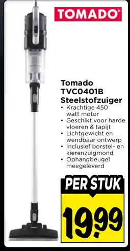 Vomar Voordeelmarkt Tomado TVC0401B Steelstofzuiger aanbieding