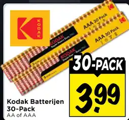 Vomar Voordeelmarkt Kodak Batterijen30-Pack aanbieding