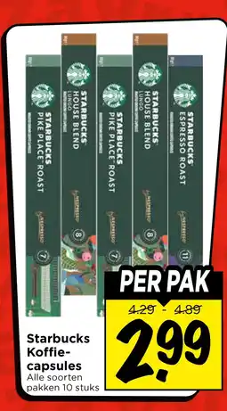 Vomar Voordeelmarkt StarbucksKoffie- capsules aanbieding