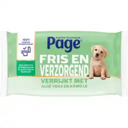 Jumbo Page Vochtig Toiletpapier Aloë Vera aanbieding