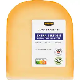 Jumbo Jumbo Goudse Kaas 48+ Extra Belegen Stuk ca. 340 g aanbieding