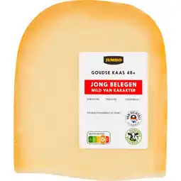 Jumbo Jumbo Goudse Kaas 48+ Jong Belegen Stuk ca. 380g aanbieding