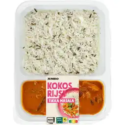 Jumbo Jumbo Kokos Rijst Tikka Masala 450 g aanbieding