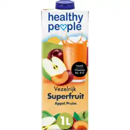 Jumbo Healthy People Vezelrijk Superfruit Appel Pruim 1 L aanbieding