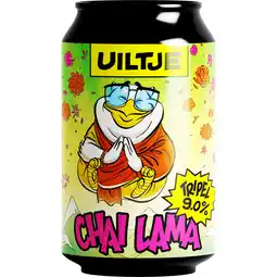 Jumbo Uiltje Chai Lama Tripel 330ML aanbieding