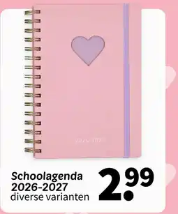 Wibra Schoolagenda 2026-2027 aanbieding
