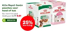 Welkoop Alle Royal Canin pouches voor hond of kat aanbieding