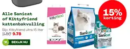 Welkoop Alle Sanicat of Kittyfriend kattenbakvulling aanbieding