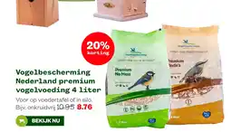 Welkoop Vogelbescherming Nederland premium vogelvoeding 4 liter aanbieding