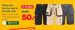 Welkoop Størvik korte werk- broek Job aanbieding