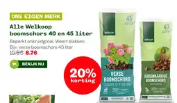 Welkoop Alle Welkoop boomschors 40 en 45 liter aanbieding