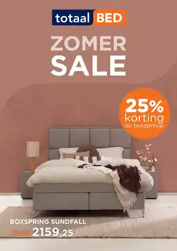TotaalBED Boxspring Sundfall 153cm aanbieding