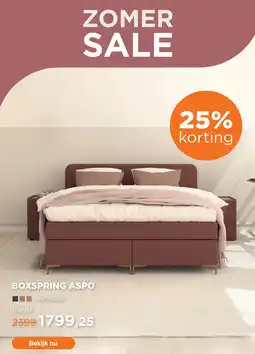 TotaalBED Boxspring Aspo aanbieding