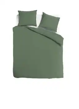 TotaalBED Dekbedovertrek Noa Olijfgroen | 240 x 200/220 cm aanbieding