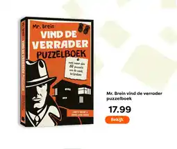 The Read Shop Mr. Brein vind de verrader puzzelboek aanbieding