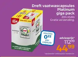 Trekpleister Dreft vaatwascapsules aanbieding