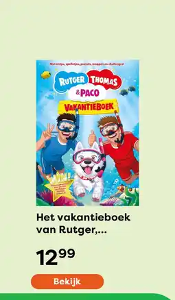 The Read Shop Het vakantieboek van Rutger, Thomas en Paco aanbieding