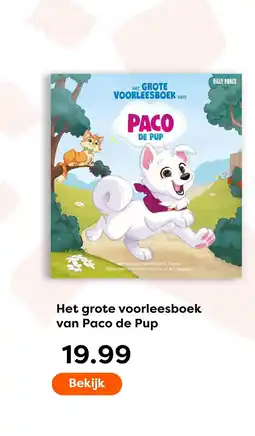 The Read Shop Het grote voorleesboek van paco de pup aanbieding