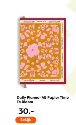 The Read Shop Daily Planner A5 Papier Time To Bloom aanbieding
