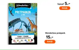 The Read Shop Wonderbox pretpark aanbieding