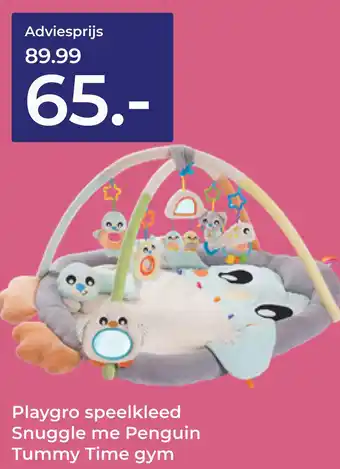 Prenatal Playgro speelkleed Snuggle me Penguin Tummy Time gym aanbieding
