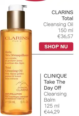 Pour Vous CLARINS Total aanbieding