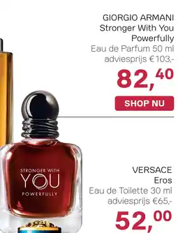 Pour Vous GIORGIO ARMANI Stronger With You Powerfully aanbieding