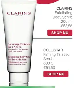 Pour Vous CLARINS Exfoliating Body Scrub aanbieding