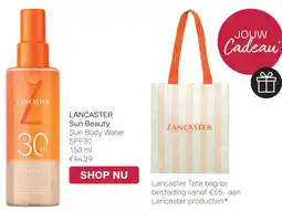 Pour Vous LANCASTER Sun Beauty Sun Body Water aanbieding