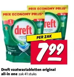Nettorama Dreft vaatwastabletten original all-in one aanbieding