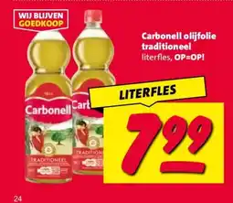 Nettorama Carbonell olijfolie traditioneel literfles, aanbieding