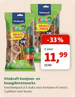 Maxi Zoo Vitakraft konijnen- en knaagdierensnacks aanbieding