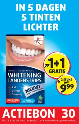 Lucovitaal Whitening Tandenstrips aanbieding