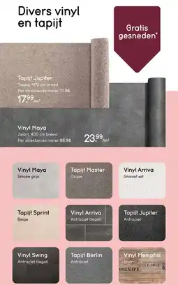Leen Bakker Bekijk Divers vinyl en tapijt aanbieding