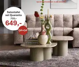 INHOUSE Salontafel set Quaranta aanbieding