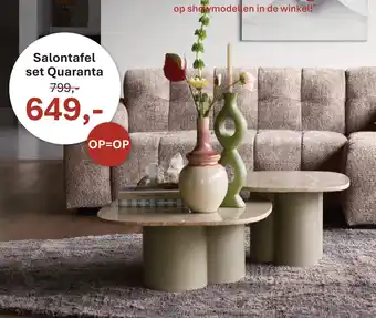 Salontafel set Quaranta