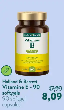 Holland & Barrett Vitamine E - 90 softgels aanbieding