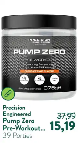 Holland & Barrett Pump Zero Pre-Workout Bloedsinaasappelsmaak - 375g aanbieding