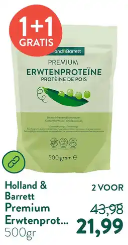 Holland & Barrett Premium Erwtenproteïne Poeder aanbieding